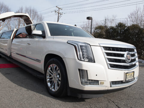 20 passenger Cadillac Escalade with jet door