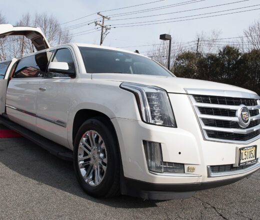20 passenger Cadillac Escalade with jet door