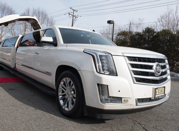 20 passenger Cadillac Escalade with jet door